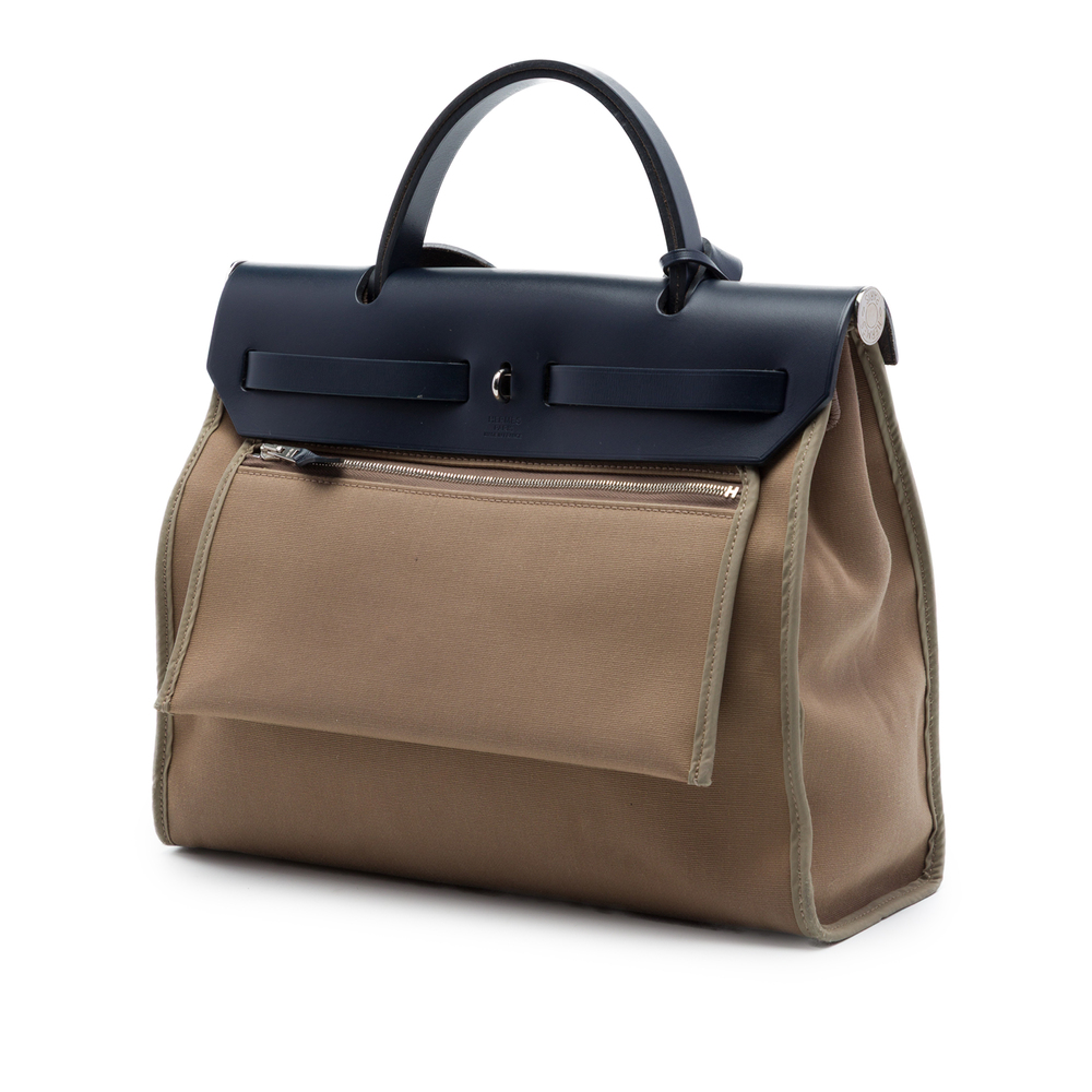 Pre-Loved Hermes Toile Herbag Zip 31 - Picture 2 of 7